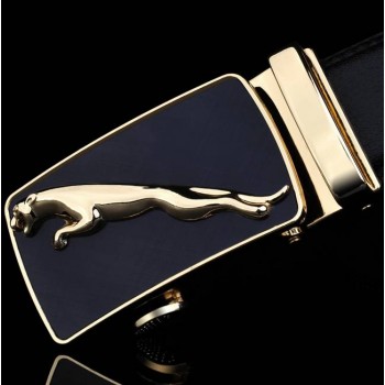 Automatic buckle value cheetahs men's leather belt