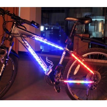 Bicycle frame decorative lights