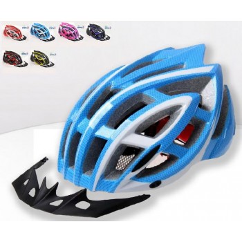 Bicycle helmet with brim