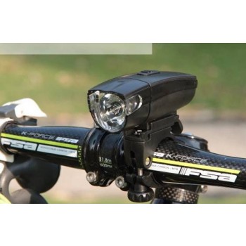 Black waterproof bike headlight
