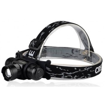 Black Zoom Rechargeable 5W CREE LED Headlamp