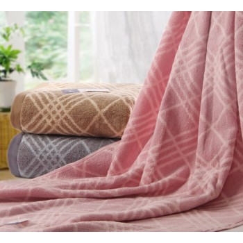 British style case grain cotton bath towel
