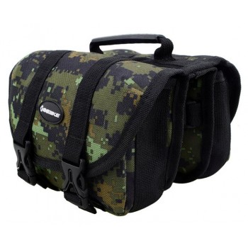 Camouflage bilateral beamed bag for bicycles