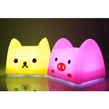 Cartoon animals baby night light