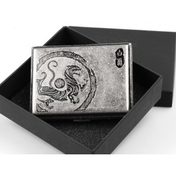 Chinese sacred animal copper cigarette case