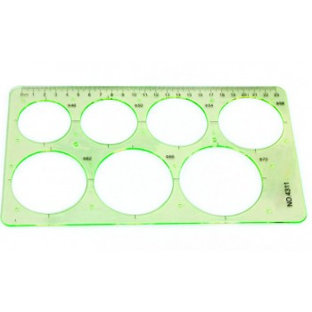 circular template drawing ruler