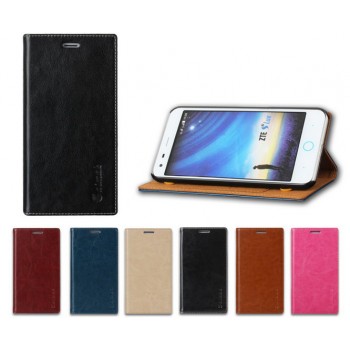 Clamshell leather protective cover for ZTE S6