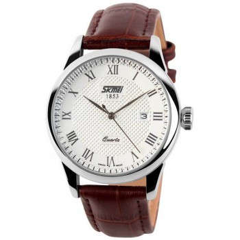 Classic casual quartz watch with calendar