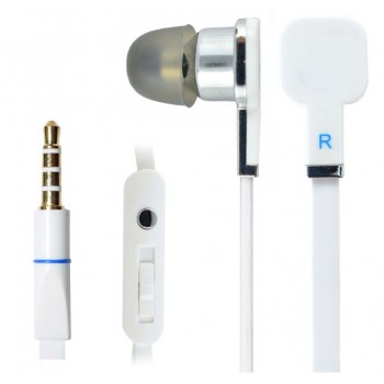 Classic earbud headphones with microphone