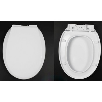 Classic white toilet seat cover