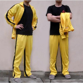 Classic yellow sport of boxing clothing kit