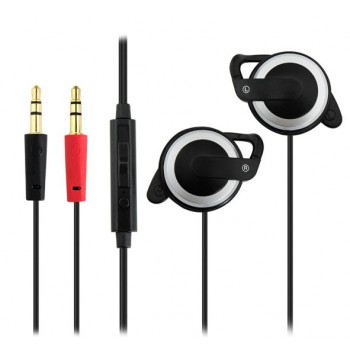 Computer Ear Hook Headphone with Microphone
