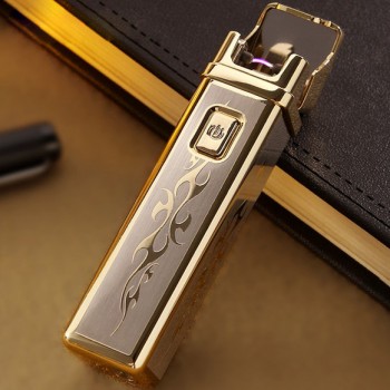 Cool electric arc USB rechargeable zinc alloy lighter
