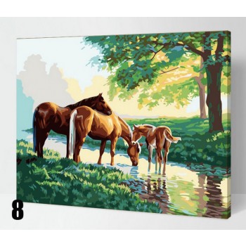 Cotton canvas DIY digital oil painting