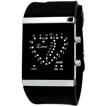 Creative LED heart couple watches