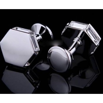 Crystal Cufflinks  men shirt cuff button business casual OL elegant Cufflinks