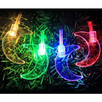Crystal Moon LED holiday lights