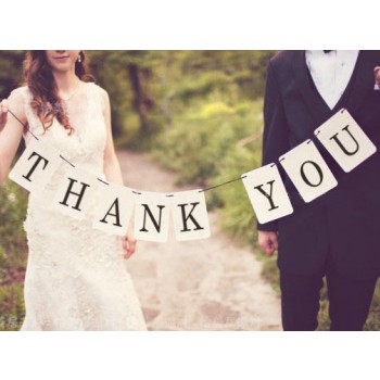 Customized wedding square banner