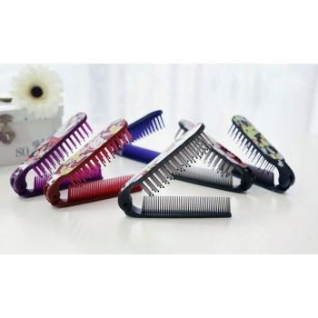 Cute folding antistatic mini comb