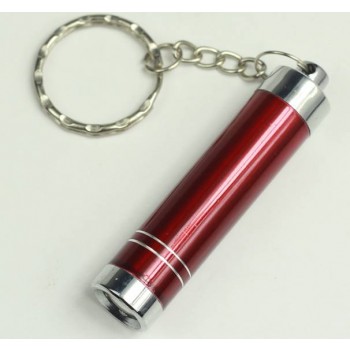 Cylindrical LED Flashlight Torch Keychain