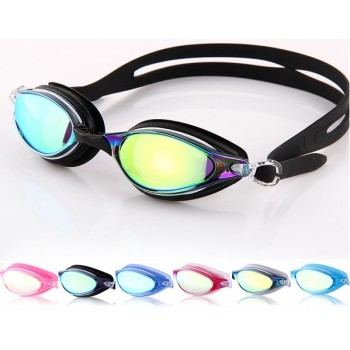 Dazzle color antifogging swimming goggles