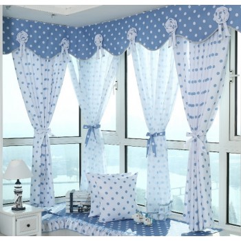 Dots patterns hooks version curtains