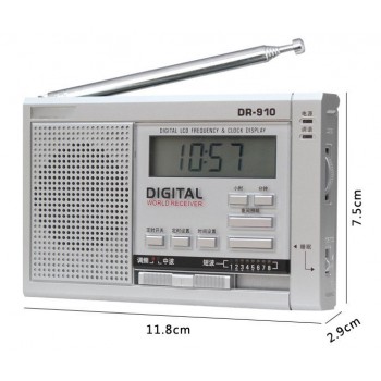 DR-910 high-sensitivity 11-band portable radio