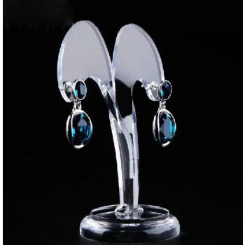 Earrings transparent display shelf