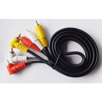 Elbow and right angle AV cable / audio video cable