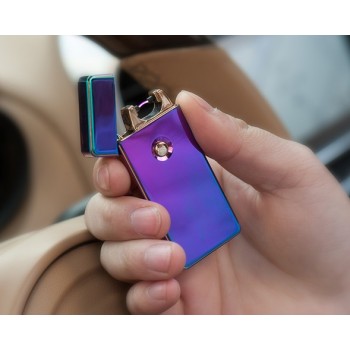 Electric arc USB metal windproof lighter