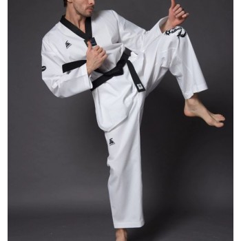 Embroidery white taekwondo clothes