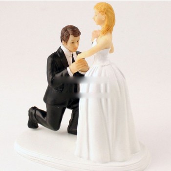 European style courtship cake topper