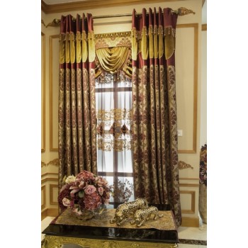European style embroidered curtains