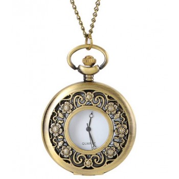 Fashion Bronze Necklace Watch