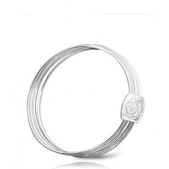 Fashion four circles of Sterling Silver Bracelet