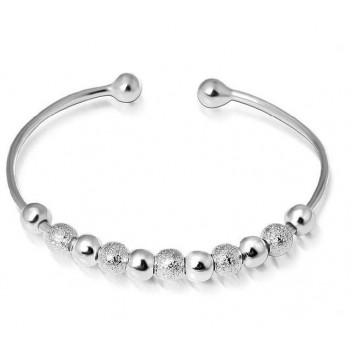 Fashion Luck Beads Sterling Silver Bracelet