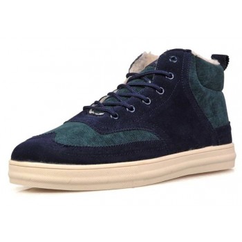 Fashion men short plush high cut shoes