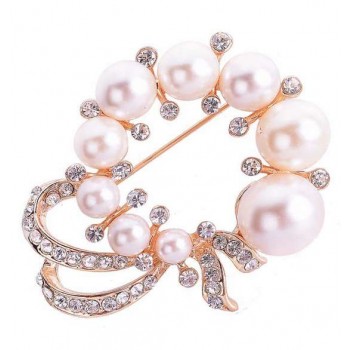 Fashion Pearl crystal brooch