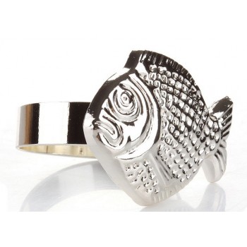 Fish alloy napkins ring