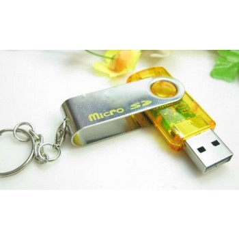 Foldable card reader