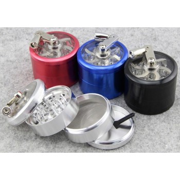 hand crank metal tobacco grinder