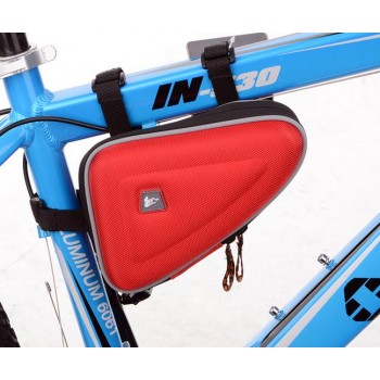 Hard shell bike triangle bag
