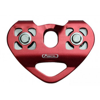 heart-shaped climbing double pulley