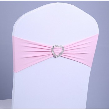 Heart-shaped wedding chair sash