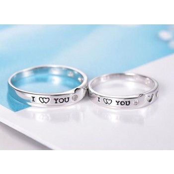 i love you ring in sterling silver