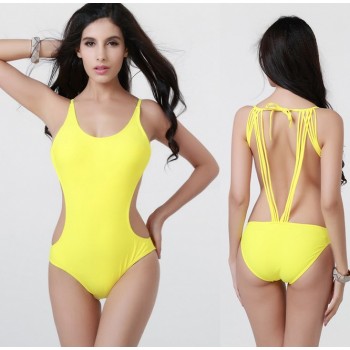 Lacing sexy one-piece swimwear