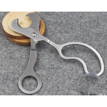 Large size stainless steel cigar scissor