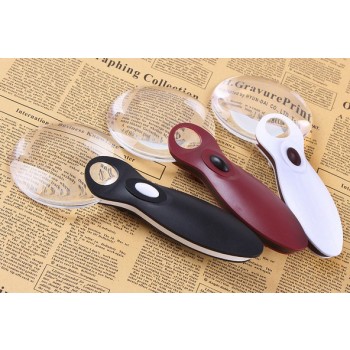LED 10 ~ 20X ABS Handheld magnifier