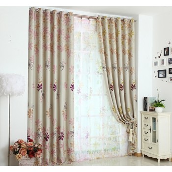 Little flowers minimalist curtains