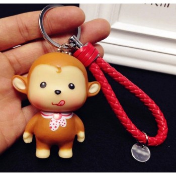 little monkey pvc keychain